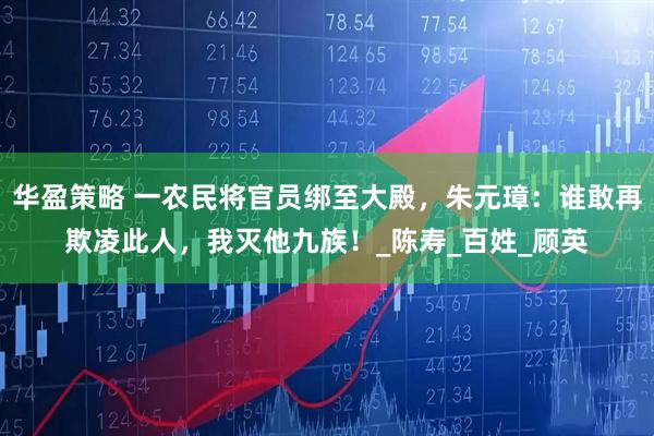 华盈策略 一农民将官员绑至大殿，朱元璋：谁敢再欺凌此人，我灭他九族！_陈寿_百姓_顾英